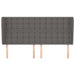 Tăblie de pat cu aripioare gri 183x23x118/128 cm piele eco - WALTI WALTI