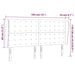 Tăblie de pat cu aripioare gri 183x23x118/128 cm piele eco - WALTI WALTI