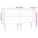 Tăblie de pat cu aripioare, crem, 203x23x118/128 cm, piele eco - WALTI WALTI