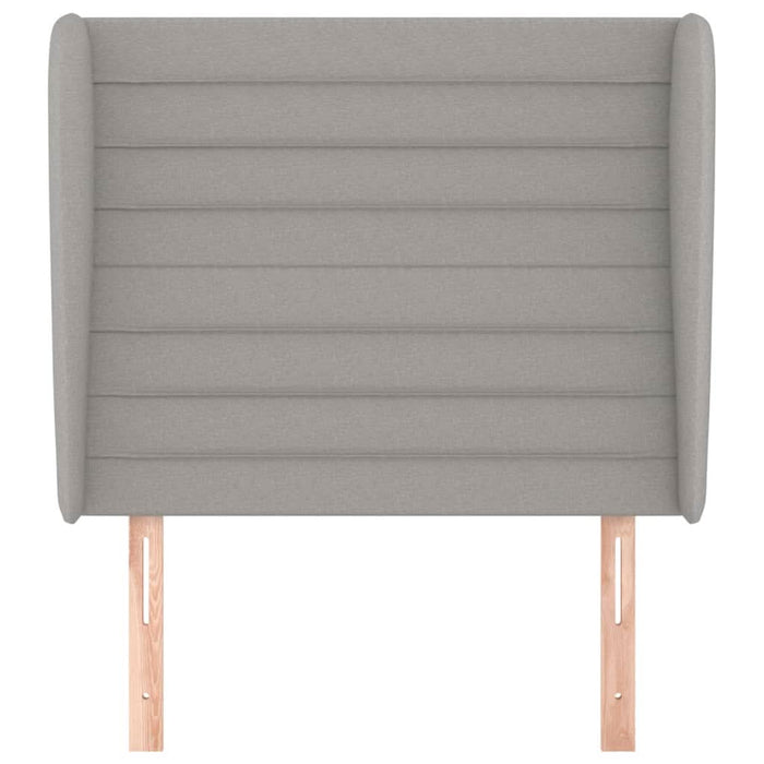 Tăblie de pat cu aripioare gri deschis 83x23x118/128 cm textil - WALTI WALTI