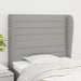Tăblie de pat cu aripioare gri deschis 83x23x118/128 cm textil - WALTI WALTI