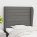 Tăblie de pat cu aripioare gri închis 83x23x118/128 cm textil - WALTI WALTI