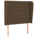 Tăblie de pat cu aripioare maro închis 83x23x118/128 cm textil - WALTI WALTI