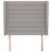 Tăblie de pat cu aripioare gri deschis 93x23x118/128 cm textil - WALTI WALTI