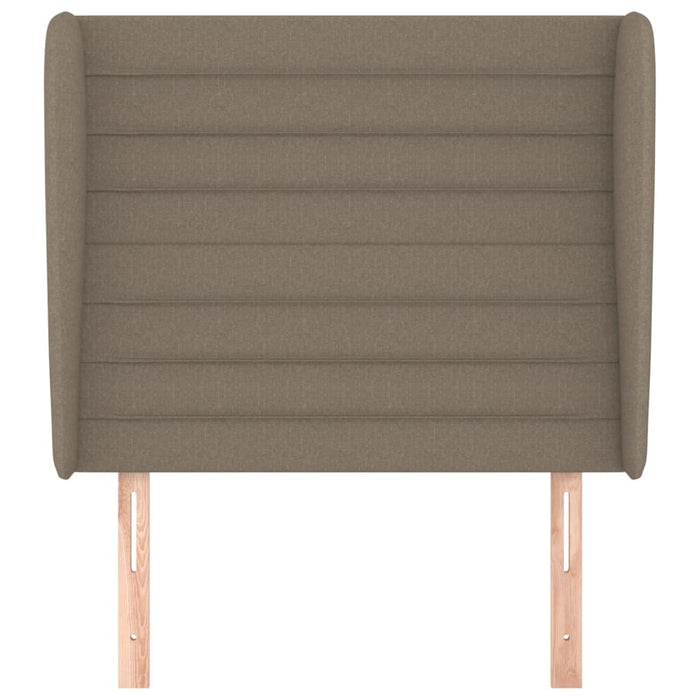 Tăblie de pat cu aripioare gri taupe 103x23x118/128 cm textil - WALTI WALTI