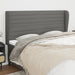 Tăblie de pat cu aripioare gri închis 163x23x118/128 cm textil - WALTI WALTI