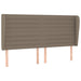 Tăblie de pat cu aripioare gri taupe 163x23x118/128 cm textil - WALTI WALTI