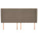 Tăblie de pat cu aripioare gri taupe 163x23x118/128 cm textil - WALTI WALTI