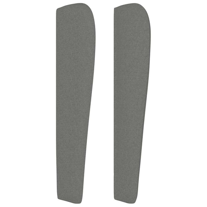 Tăblie de pat cu aripioare gri închis 183x23x118/128 cm textil - WALTI WALTI