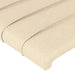 Tăblie de pat cu aripioare, crem, 203x23x118/128 cm, textil - WALTI WALTI