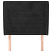 Tăblie de pat cu aripioare, negru, 93x23x118/128 cm, catifea - WALTI WALTI