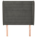 Tăblie de pat cu aripioare gri închis 103x23x118/128 cm catifea - WALTI WALTI