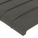 Tăblie de pat cu aripioare gri închis 103x23x118/128 cm catifea - WALTI WALTI