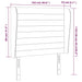 Tăblie de pat cu aripioare gri închis 103x23x118/128 cm catifea - WALTI WALTI