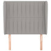 Tăblie de pat cu aripioare gri deschis 83x23x118/128 cm textil - WALTI WALTI