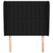 Tăblie de pat cu aripioare, negru, 83x23x118/128 cm, textil - WALTI WALTI
