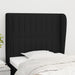 Tăblie de pat cu aripioare, negru, 83x23x118/128 cm, textil - WALTI WALTI
