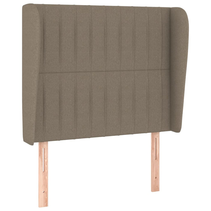 Tăblie de pat cu aripioare gri taupe 83x23x118/128 cm textil WALTI