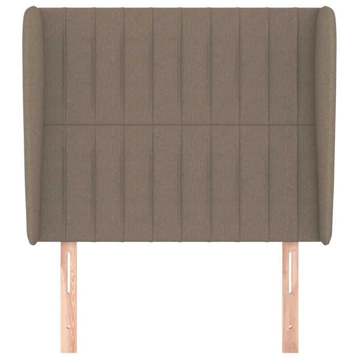 Tăblie de pat cu aripioare gri taupe 83x23x118/128 cm textil WALTI