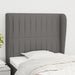 Tăblie de pat cu aripioare gri închis 93x23x118/128 cm textil - WALTI WALTI