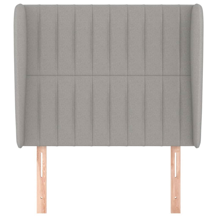 Tăblie de pat cu aripioare gri deschis 103x23x118/128 cm textil - WALTI WALTI