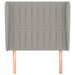 Tăblie de pat cu aripioare gri deschis 103x23x118/128 cm textil - WALTI WALTI