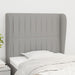 Tăblie de pat cu aripioare gri deschis 103x23x118/128 cm textil - WALTI WALTI