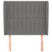 Tăblie de pat cu aripioare gri închis 103x23x118/128 cm textil - WALTI WALTI
