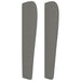 Tăblie de pat cu aripioare gri închis 103x23x118/128 cm textil - WALTI WALTI