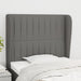 Tăblie de pat cu aripioare gri închis 103x23x118/128 cm textil - WALTI WALTI