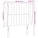 Tăblie de pat cu aripioare maro închis 103x23x118/128 cm textil - WALTI WALTI