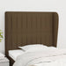Tăblie de pat cu aripioare maro închis 103x23x118/128 cm textil - WALTI WALTI