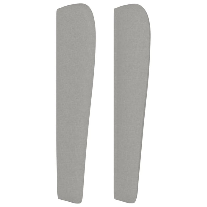 Tăblie de pat cu aripioare gri deschis 183x23x118/128 cm textil - WALTI WALTI