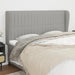 Tăblie de pat cu aripioare gri deschis 183x23x118/128 cm textil - WALTI WALTI
