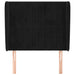 Tăblie de pat cu aripioare, negru, 83x23x118/128 cm, catifea - WALTI WALTI
