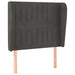 Tăblie de pat cu aripioare gri închis 93x23x118/128 cm catifea - WALTI WALTI