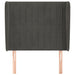 Tăblie de pat cu aripioare gri închis 93x23x118/128 cm catifea - WALTI WALTI