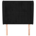 Tăblie de pat cu aripioare, negru, 103x23x118/128 cm, catifea - WALTI WALTI