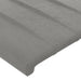 Tăblie de pat cu aripioare gri deschis 183x23x118/128cm catifea - WALTI WALTI