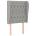 Tăblie de pat cu aripioare gri deschis 83x23x118/128 cm textil - WALTI WALTI