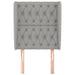 Tăblie de pat cu aripioare gri deschis 83x23x118/128 cm textil - WALTI WALTI