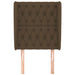 Tăblie de pat cu aripioare maro închis 83x23x118/128 cm textil - WALTI WALTI