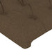 Tăblie de pat cu aripioare maro închis 83x23x118/128 cm textil - WALTI WALTI