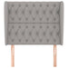 Tăblie de pat cu aripioare gri deschis 93x23x118/128 cm textil - WALTI WALTI