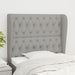 Tăblie de pat cu aripioare gri deschis 93x23x118/128 cm textil - WALTI WALTI