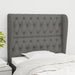 Tăblie de pat cu aripioare gri închis 93x23x118/128 cm textil - WALTI WALTI
