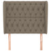 Tăblie de pat cu aripioare gri taupe 93x23x118/128 cm textil - WALTI WALTI