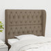 Tăblie de pat cu aripioare gri taupe 93x23x118/128 cm textil - WALTI WALTI