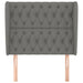 Tăblie de pat cu aripioare gri închis 103x23x118/128 cm textil - WALTI WALTI