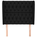 Tăblie de pat cu aripioare, negru, 103x23x118/128 cm, textil - WALTI WALTI